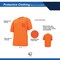 Ge Hi-Vis Short Sleeve T-Shirt, Birdseye Knit Polyester, Orange, L GS106OL - alternate 2